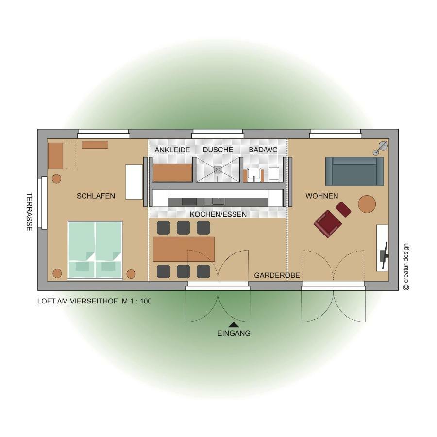 Alte Hofwerkstatt Apartment Gaussig Ngoại thất bức ảnh